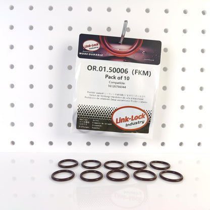 LINK-LOCK 10個 FKMバイトンOR.01.50006 フューエルフィラーパイプOリングガスケット 16126766044 BMW E81 E87 E90 E92 E84 E85用