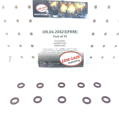 LINK-LOCK 10PCS OR.04.20423 FKM Viton Sealing O-Ring Kit of Camshaft/Drive Chain A0069977645 0069977645 for MERCEDES-BENZ