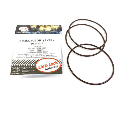 LINK-LOCK 3PCS OR.03.10209 FKM Viton Sealing O-Ring Kit of Oil pump WHT002780 8C-3089 3066211 3682177 17285581 06.56936-2923 For AUDI-BHK For PORSCHE-M55.01 For SKODA-CDVA For VW-AXZ CDVB CKPA