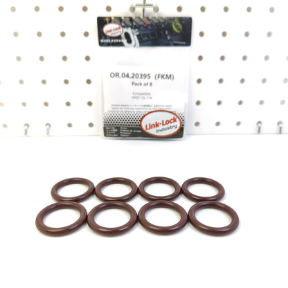 LINK-LOCK 8PCS OR.04.20395 FKM Viton Sealing O-Ring Kit of Thermostat HF07-15-174 for MAZDA