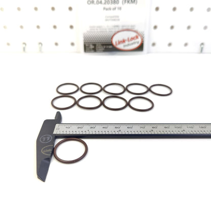 LINK-LOCK 10PCS OR.04.20380 FKM Viton Sealing O-Ring Kit of Fuel Line WHT008239 for AUDI