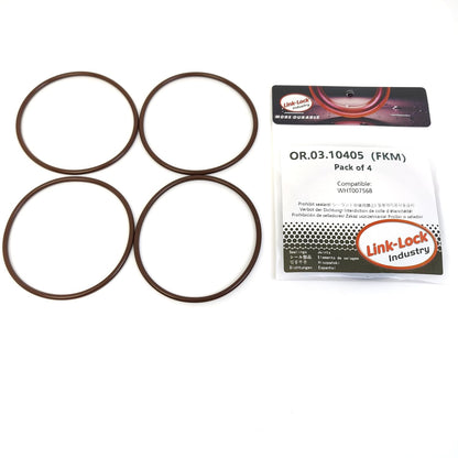 LINK-LOCK 4PCS OR.03.10405 FKM VitonシーリングOリングキット タイミングチェーンテンショナー WHT007568 AUDI VW用