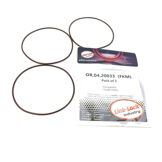 LINK-LOCK 3PCS OR.04.20033 FKM VitonシーリングOリングキット インフレータブルガイド/AGR BMW用 11658510302