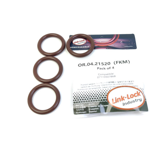 LINK-LOCK 4個 OR.04.21520 FKM Viton インテークマニホールド用シーリングOリングキット BMW-N47 B47用 07119907868