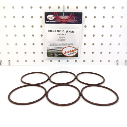 LINK-LOCK 6PCS OR.03.10015 FKM Viton Sealing O-Ring Kit Of Half shaft support WHT008935 WHT009201 For AUDI E-TRON Q8 E-TRON SUV