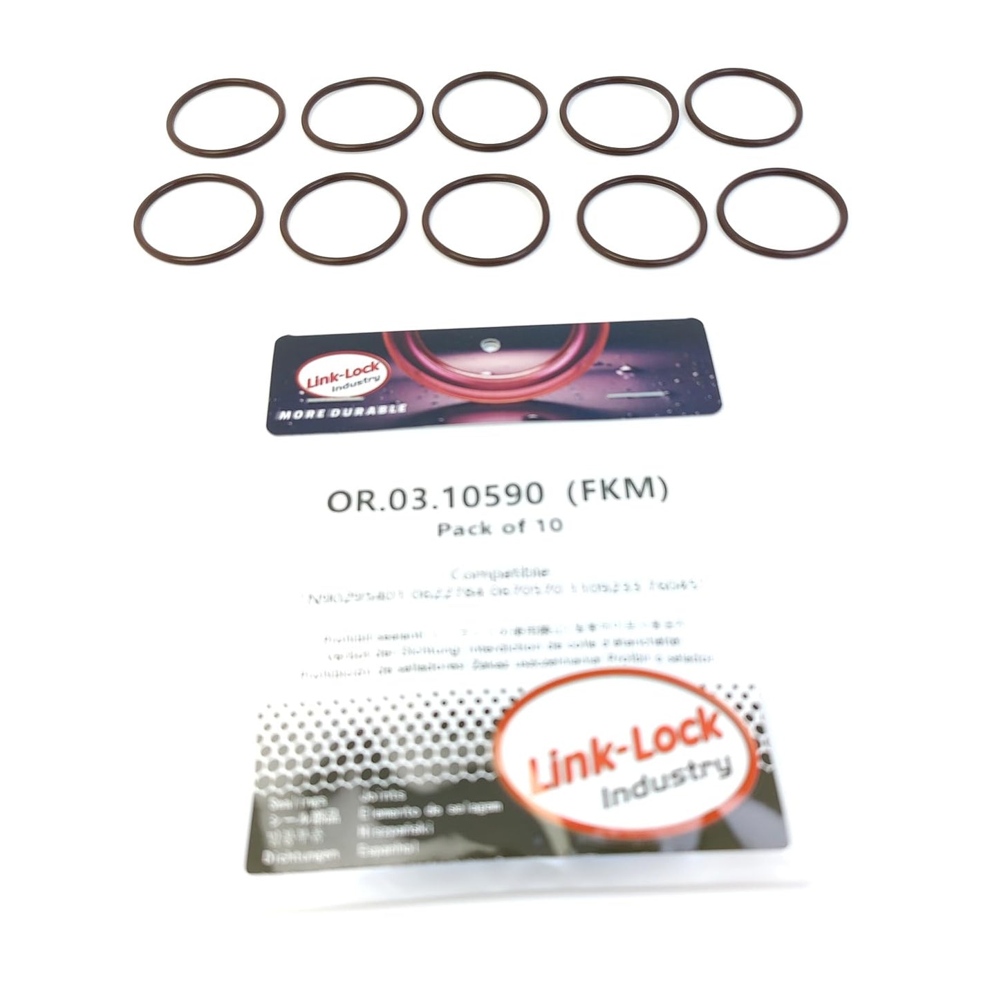 LINK-LOCK 10PCS OR.03.10590 FKM Viton Sealing O-Ring Kit of Engine oil cooler N90295401 30622784 30670570 31109233 976045 For AUDI For VW For VOLVO