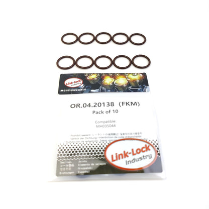 LINK-LOCK 10PCS OR.04.20138 FKM Viton Sealing O-Ring Kit of Engine Oil Cooler MH035044 for MITSUBISHI