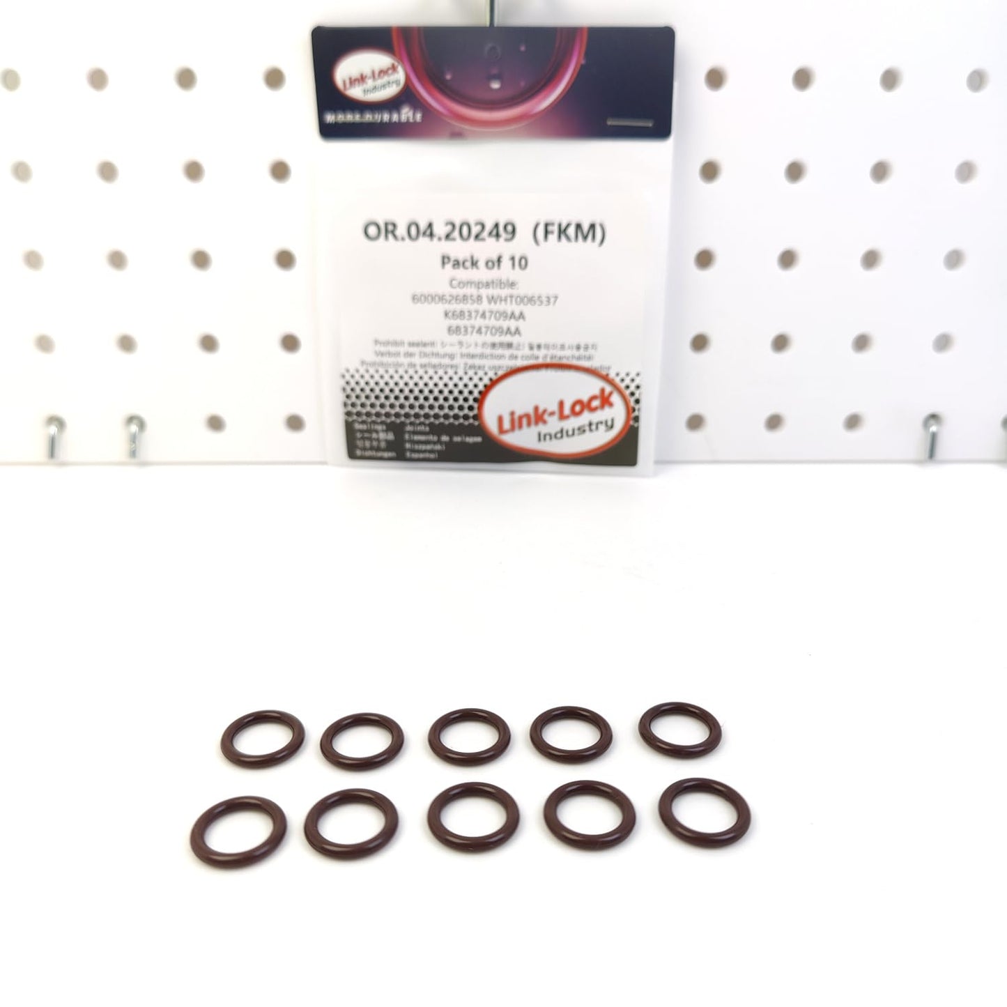 LINK-LOCK 10PCS OR.04.20249 FKM Viton Sealing O-Ring Kit of Injector 6000626858 WHT006537 K68374709AA 68374709AA for AUDI for ALFA for ROMEO for JEEP
