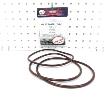LINK-LOCK 3PCS OR.03.10050 FKM Viton Sealing O-Ring Kit Of Oil filter 0001843180 A0001843180 For MERCEDES-BENZ-OM326 OM346 OM355