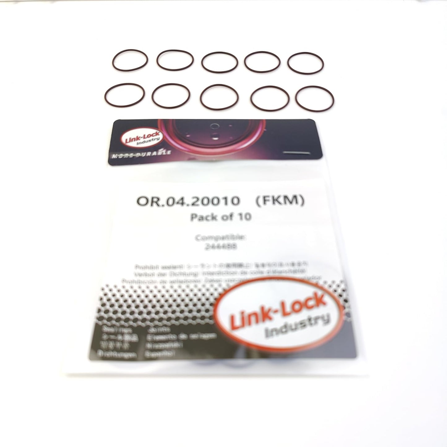 LINK-LOCK 10PCS OR.04.20010 FKM Viton Sealing O-Ring Kit of Oil Pump Sensor 244488 for LAND for ROVER