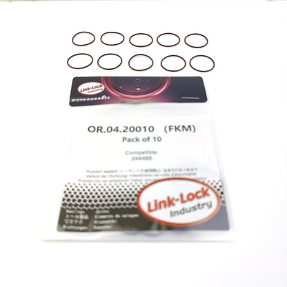 LINK-LOCK 10PCS OR.04.20010 FKM Viton Sealing O-Ring Kit of Oil Pump Sensor 244488 for LAND for ROVER