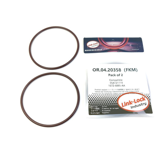 LINK-LOCK 2PCS OR.04.20358 FKM Viton Sealing O-Ring Kit of Oil Filter 05A121119 1S7Z-6885-AA for AUDI for FORD