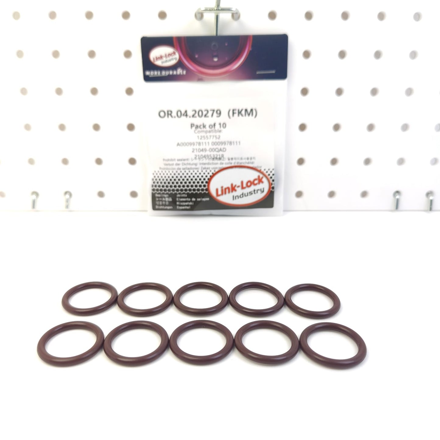 LINK-LOCK 10PCS OR.04.20279 FKMバイトンシーリングOリングキット (ピックアップチューブ/オイルポンプ用) 12557752 A0009978111 0009978111 21049-00QAD 210495321R (シボレー用、メルセデスベンツ用、日産用、ルノー用)