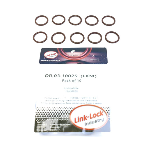 LINK-LOCK 10PCS OR.03.10025 FKM Viton エンジンオイルレベルセンサー用Oリングキット 12638820 CADILLAC LLT LTG CHEVROLET LT1 OPEL B 20 NFT D 20 NFT A 20 NHT B 20 NHT