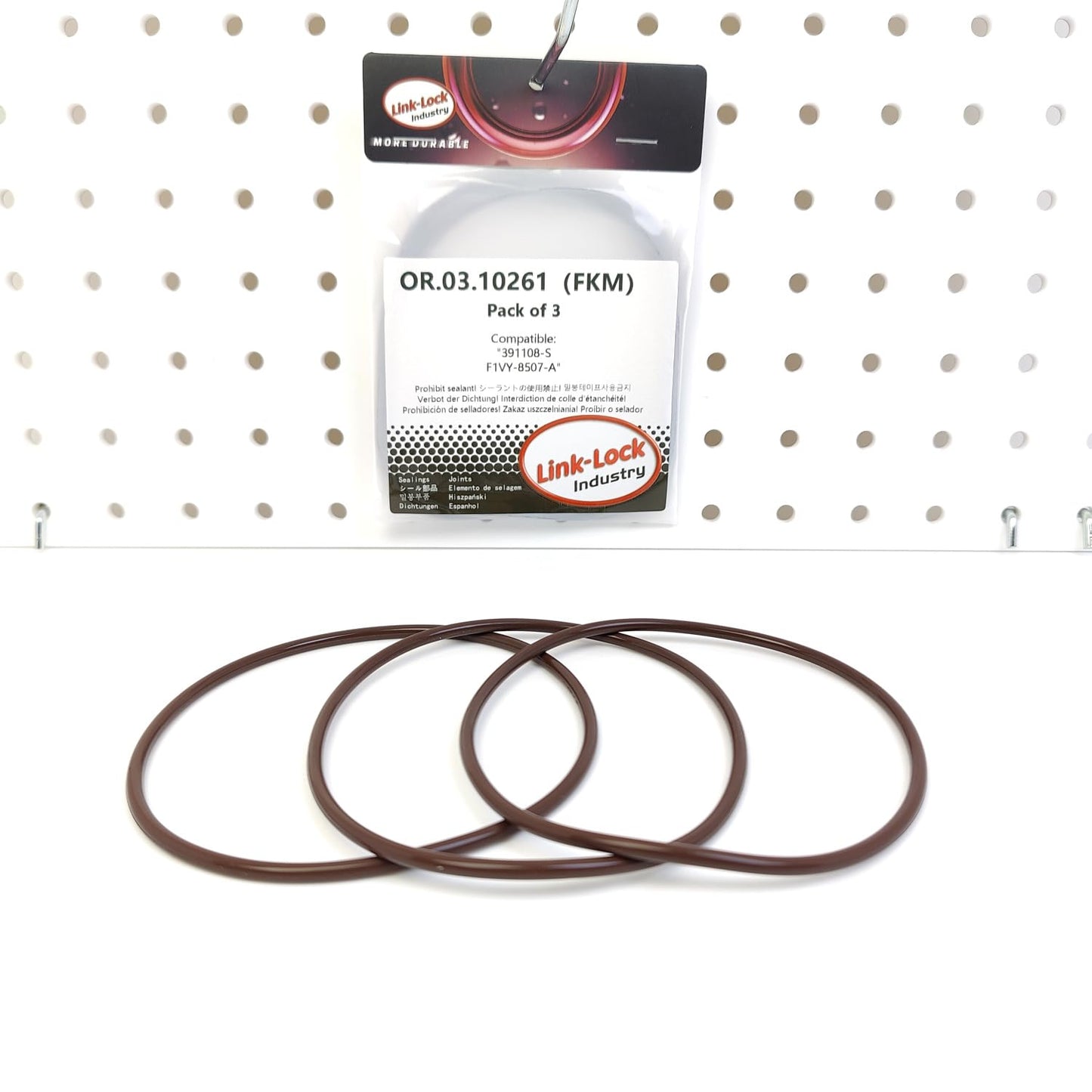 LINK-LOCK 3PCS OR.03.10261 FKM Viton Sealing O-Ring Kit of Water Pump 391108-S F1VY-8507-A For FORD USA-V99V 998A 99L4 54USEM 99Z1