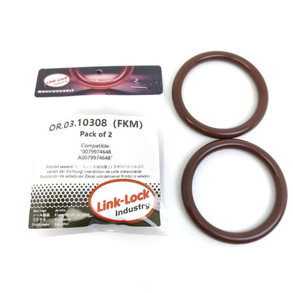 LINK-LOCK 2PCS OR.03.10308 FKM Viton Sealing O-Ring Kit of Turbocharger Air Hose 0079974648 A0079974648 For MERCEDES-BENZ-OM460