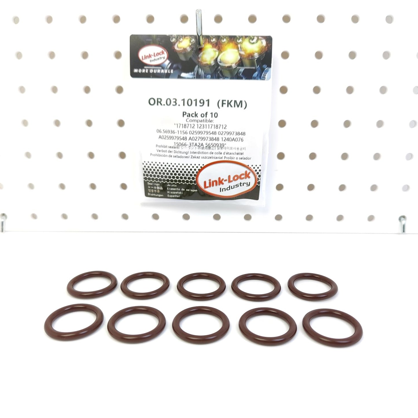 LINK-LOCK 10個組 OR.03.10191 FKMバイトン製シーリングOリングキット オイルサクションパイプ用 A0259979548 A0279973848 メルセデスベンツM273.962 M273.963 M111.951 OM646.820 OM640.941 OM612.983 OM640.940