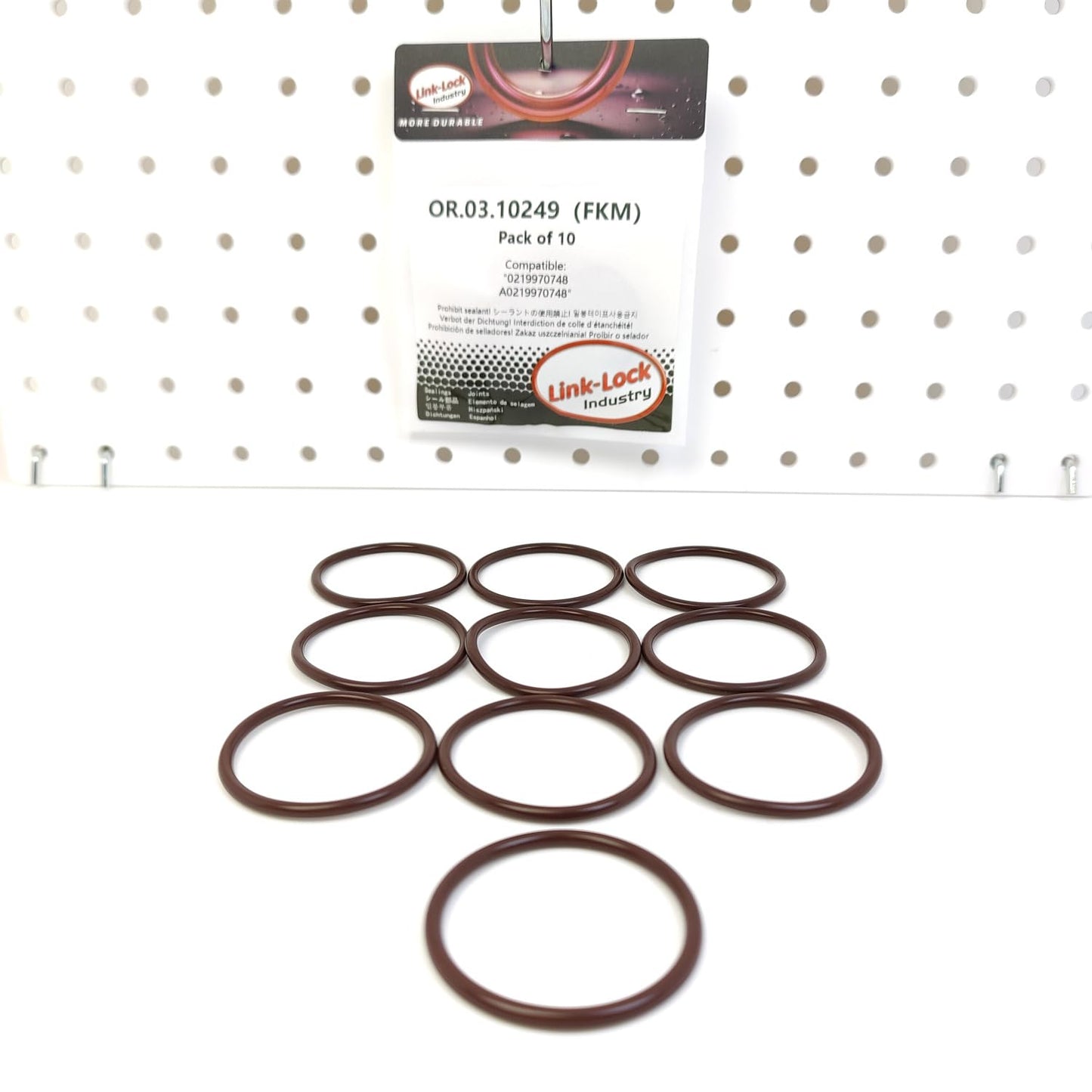 LINK-LOCK 10PCS OR.03.10249 FKM Viton Sealing O-Ring Kit of Thermostat housing 0219970748 A0219970748 For MERCEDES-BENZ-M111