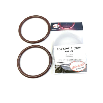 LINK-LOCK 2PCS OR.04.20213 FKM Viton Sealing O-Ring Kit of Air Filter Housing Intake Hose 4H0133485E for AUDI