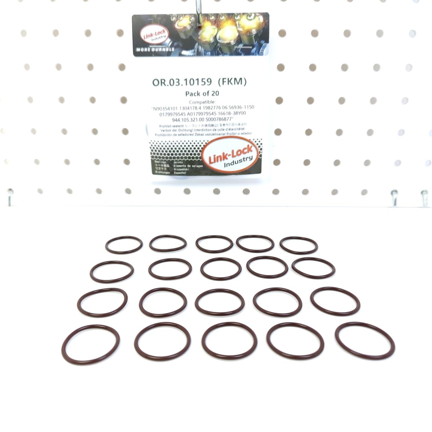 LINK-LOCK 20PCS OR.03.10159 FKMバイトンシーリングOリングキット クーラントパイプライン用 N90354101 0179979545 A0179979545 1982776 944.105.321.00 5000786877 メルセデスベンツ-OM473用 VAG用 ランドローバー-M57D30用