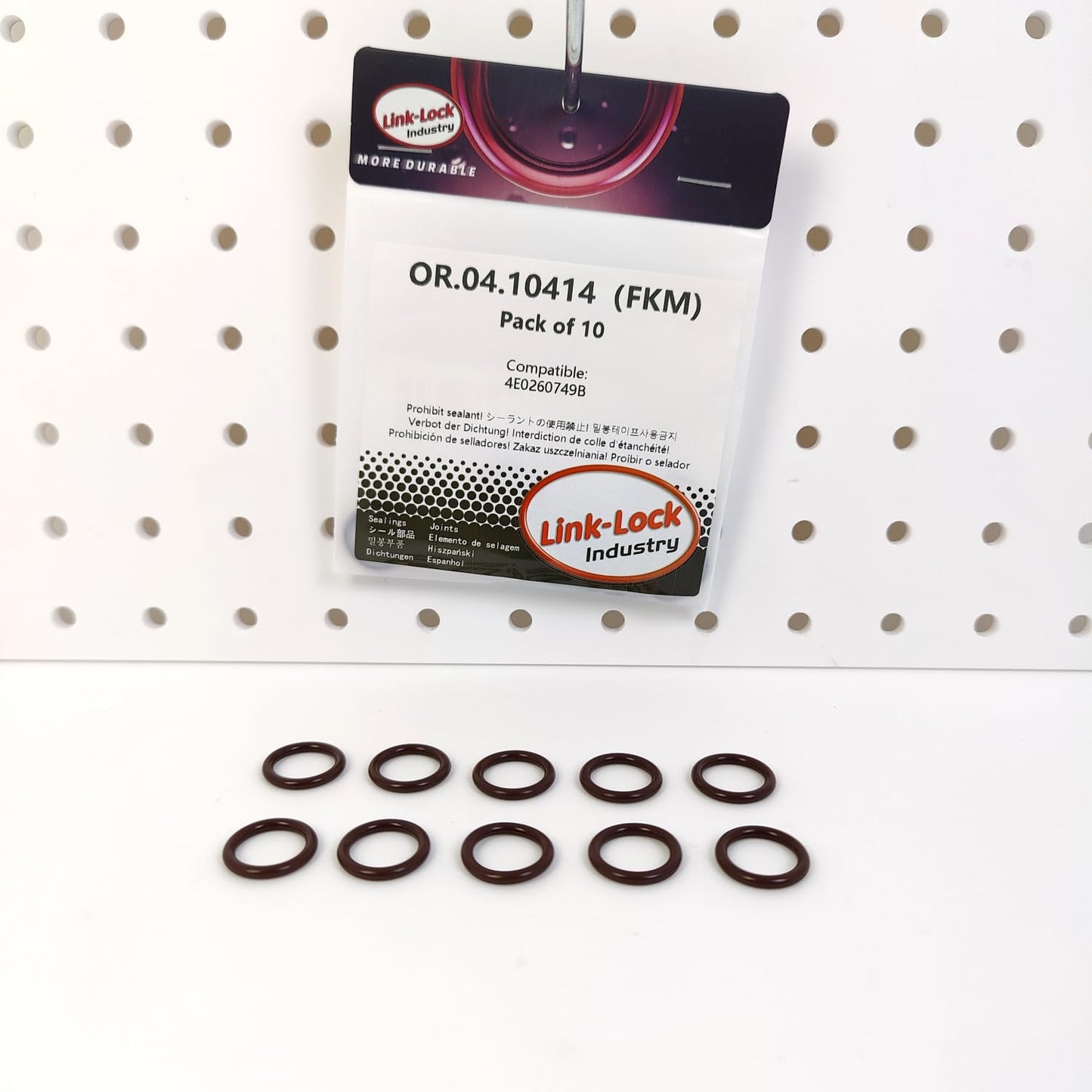 LINK-LOCK 10PCS OR.04.10414 FKM Viton Sealing O-Ring Kit of Air Condition Pipe 4E0260749B For AUDI For VW