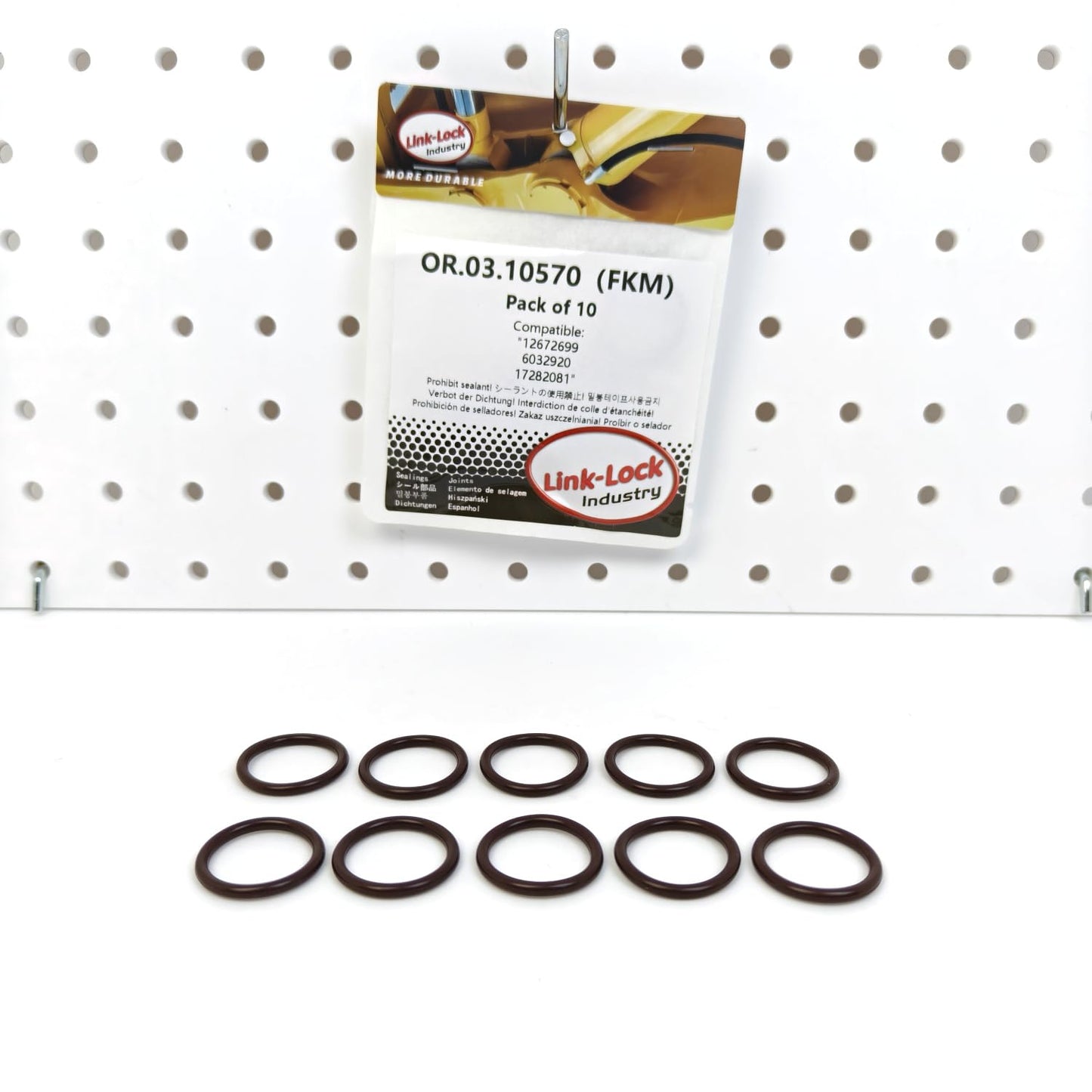 LINK-LOCK 10PCS OR.03.10570 FKM Viton Sealing O-Ring Kit of Engine oil storage tank transmission pipe 12672699 6032920 17282081 For BUICK For CADILLAC For CHEVROLET For IVECO For JEEP