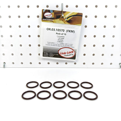 LINK-LOCK 10PCS OR.03.10570 FKM Viton Sealing O-Ring Kit of Engine oil storage tank transmission pipe 12672699 6032920 17282081 For BUICK For CADILLAC For CHEVROLET For IVECO For JEEP