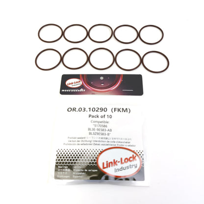 LINK-LOCK 10個 OR.03.10290 FKMバイトン フューエルポンプ用Oリングキット 5170586 BL3E-9E583-AB BL3Z9E583-B FORD-998 99G C20HDEX FORD USA-T35PDTD用