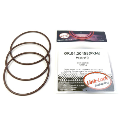 LINK-LOCK 3PCS OR.04.20455 ボルボエンジン925094用FKMバイトンシーリングOリングキット