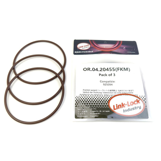 LINK-LOCK 3PCS OR.04.20455 ボルボエンジン925094用FKMバイトンシーリングOリングキット