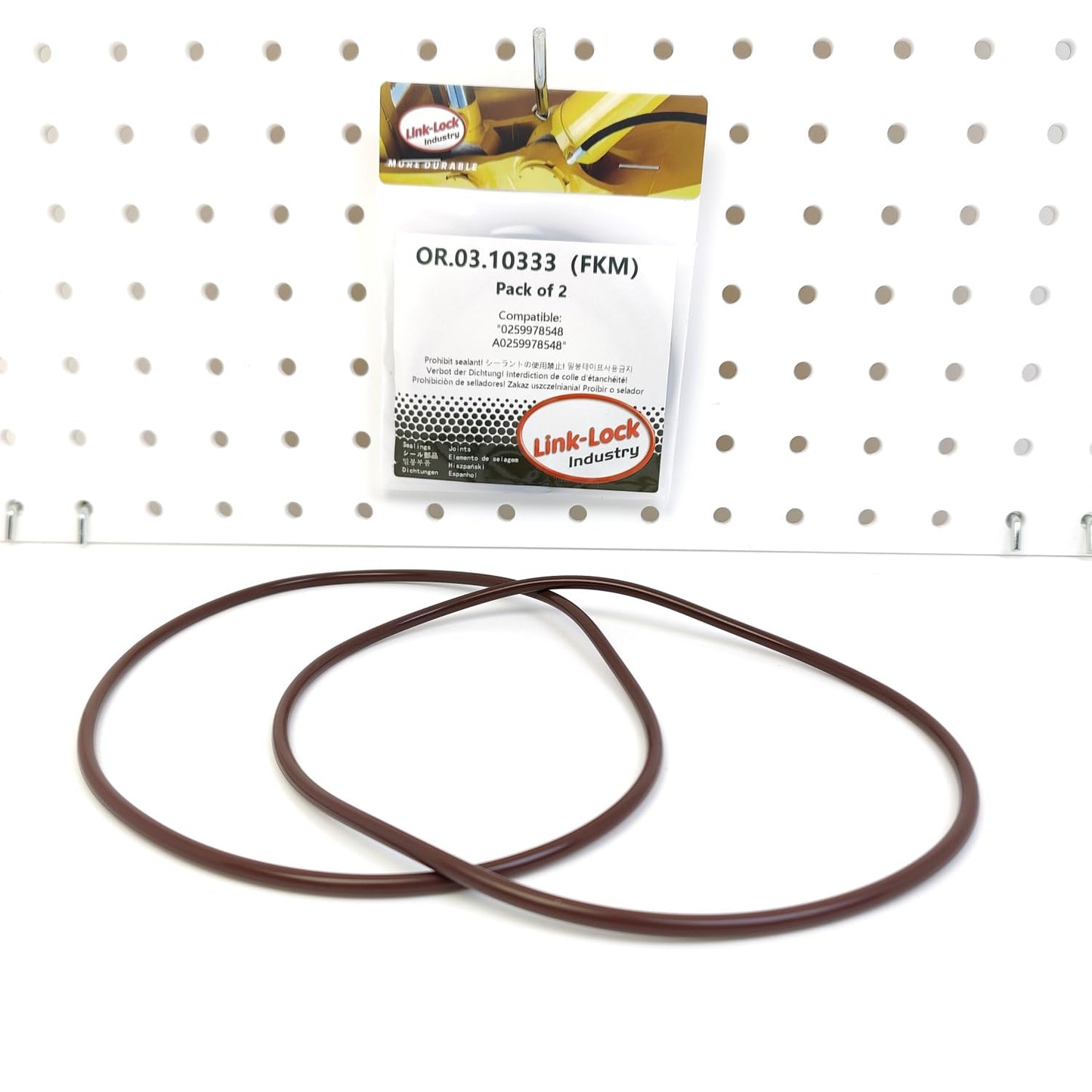 LINK-LOCK 2PCS OR.03.10333 FKM Viton Sealing O-Ring Kit of Cylinder Liner 0259978548 A0259978548 For MERCEDES-BENZ-M476 OM447 OM401 OM441 OM445 OM442 OM446