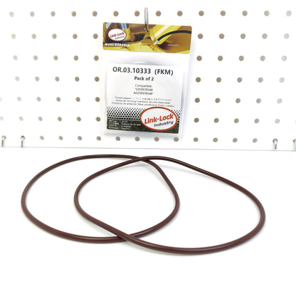 LINK-LOCK 2PCS OR.03.10333 FKM Viton Sealing O-Ring Kit of Cylinder Liner 0259978548 A0259978548 For MERCEDES-BENZ-M476 OM447 OM401 OM441 OM445 OM442 OM446