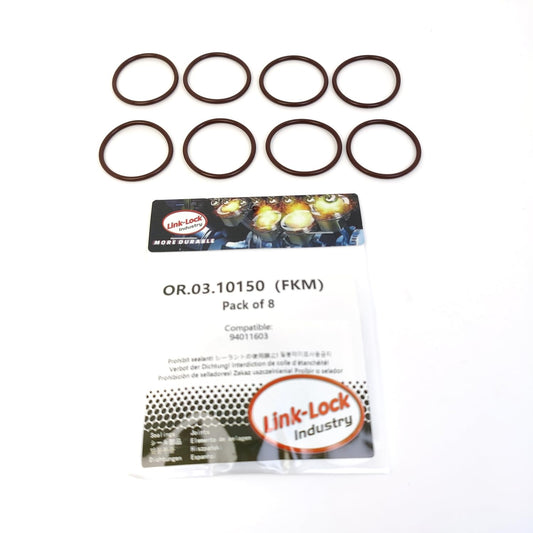 LINK-LOCK 8PCS OR.03.10150 FKM Viton Sealing O-Ring Kit of Cooling water pipe 94011603 For CHEVROLET-LB7 LGH LML LBZ LLY LMM For GMC-LB7 LGH LML For HUMMER-LB7 LLY