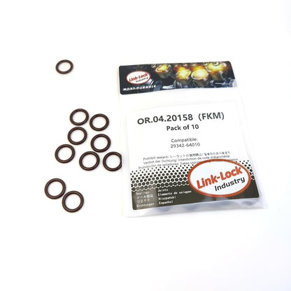 LINK-LOCK 10PCS OR.04.20158 FKM Viton Sealing O-Ring Kit of Vacuum Pump 29342-64010 for TOYOTA