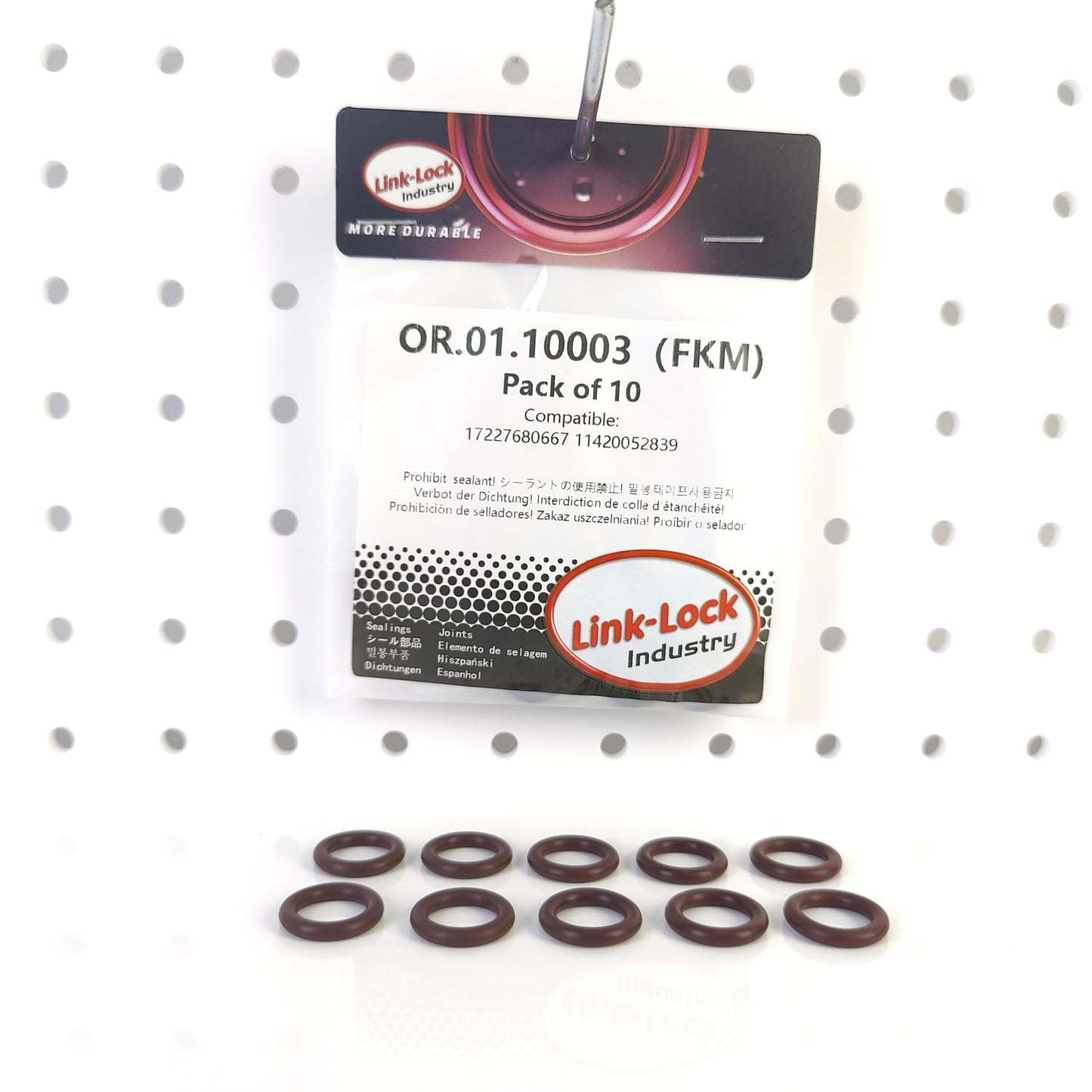 링크-록 10PCS FKM 바이톤 OR.01.10003 터보차징 파이프라인 O-링 17227680667 11420052839 BMW N13 K1200 K1300 K1600용