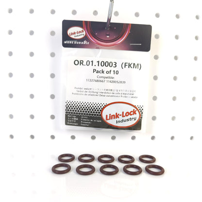 링크-록 10PCS FKM 바이톤 OR.01.10003 터보차징 파이프라인 O-링 17227680667 11420052839 BMW N13 K1200 K1300 K1600용