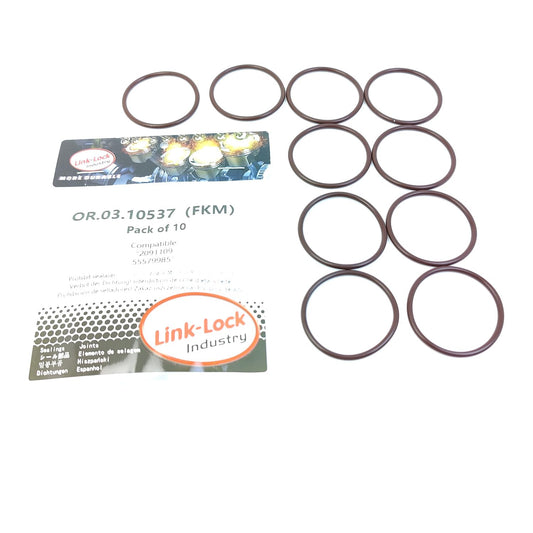 LINK-LOCK 10PCS OR.03.10537 FKMバイトン 34.6×2.4 シールユニバーサルOリングキット 2091109 55579985 オペル用