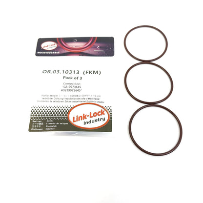 LINK-LOCK 3PCS OR.03.10313 FKM Viton Sealing O-Ring Kit of Vacuum Pump 0219973645 A0219973645 For MERCEDES-BENZ-M272