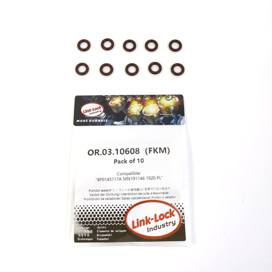 LINK-LOCK 10PCS OR.03.10608 FKM Viton Sealing O-Ring Kit of Turbocharger 8P0145117A MN191146 1920.PL For AUDI For VW For CITROËN For MITSUBISHI
