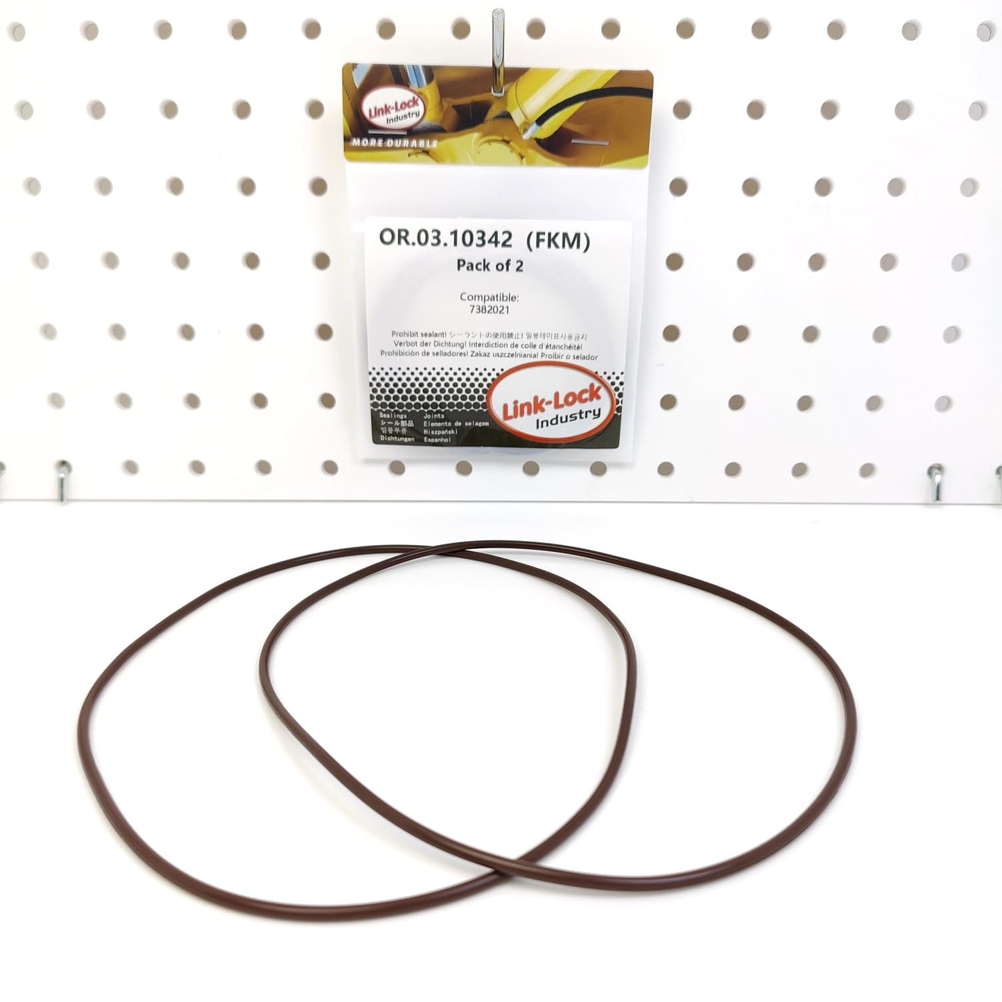 LINK-LOCK 2PCS OR.03.10342 FKM Viton Sealing O-Ring Kit of Cylinder Liner 7382021 For LIEBHERR-D9406 D9408