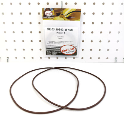 LINK-LOCK 2PCS OR.03.10342 FKM Viton Sealing O-Ring Kit of Cylinder Liner 7382021 For LIEBHERR-D9406 D9408