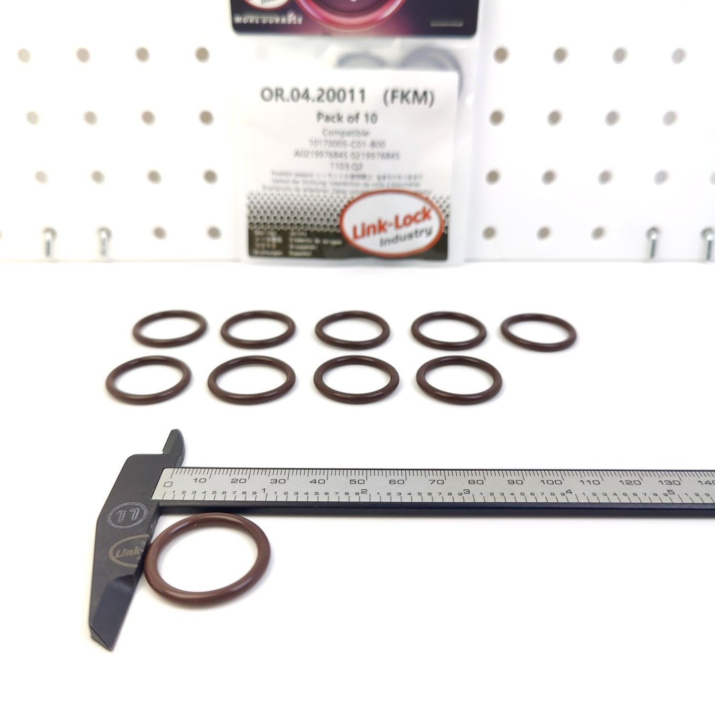 LINK-LOCK 10PCS OR.04.20011 FKM Viton Sealing O-Ring Kit of Coolant Pump 10170005-C01-B00 A0219976845 0219976845 1103.Q2 for BAIC for MERCEDES-BENZ-271 M271 for PEUGEOT