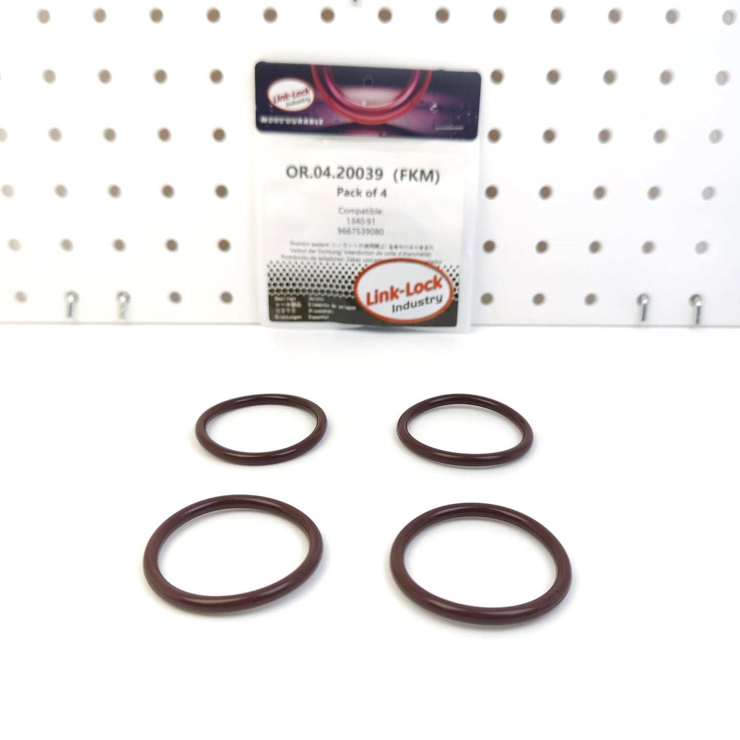 LINK-LOCK 4PCS OR.04.20039 FKMバイトン 39×4 シール ユニバーサルOリングキット 1340.91 9667539080（CITROËN、FIAT用）