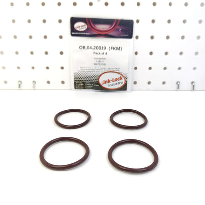 LINK-LOCK 4PCS OR.04.20039 FKMバイトン 39×4 シール ユニバーサルOリングキット 1340.91 9667539080（CITROËN、FIAT用）