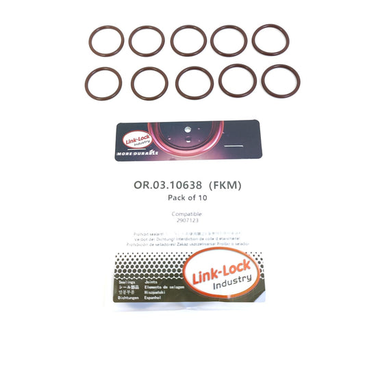 LINK-LOCK 10PCS OR.03.10638 FKM Viton 22.9×2.45 Sealing Universal O-Ring Kit 2907123 For SCANIA