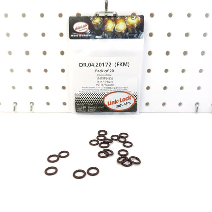 LINK-LOCK 20PCS OR.04.20172 FKM Viton Sealing O-Ring Kit of Fuel Supply/Oil Pump 11419494956 16147-78G70 90118-WA480 for BMW-B38 B48 B58 for SUZUKI for TOYOTA