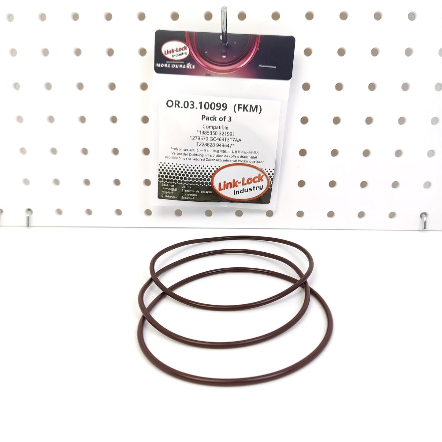 LINK-LOCK 3PCS OR.03.10099 FKM Viton Sealing O-Ring Kit Of Engine oil cooler 1279570 GC469T317AA T228828 949647 7T4E-9L479-AA 7T4Z-9J469-A For SCANIA-DC DSC DSI For VOLVO For FORD