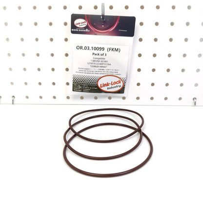 LINK-LOCK 3PCS OR.03.10099 FKM Viton Sealing O-Ring Kit Of Engine oil cooler 1279570 GC469T317AA T228828 949647 7T4E-9L479-AA 7T4Z-9J469-A For SCANIA-DC DSC DSI For VOLVO For FORD