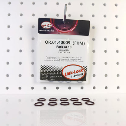 LINK-LOCK 10PCS FKM Viton OR.01.40009 Engine Camshaft sensor O-RING gasket 13627567572 for BMW N13 N12 N14 N16 N18