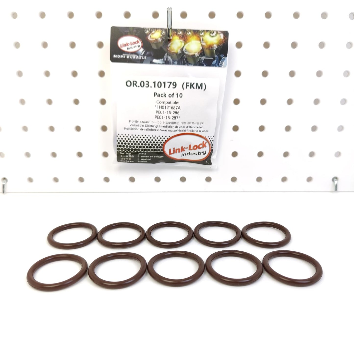 LINK-LOCK 10PCS OR.03.10179 FKM Viton Sealing O-Ring Kit of Cooler plug 1H0121687A PE01-15-286 PE01-15-287 For AUDI-CHZB CHZE CUSB CAXA CNVA DAJB For CUPRA-DXDB DPCA CZPB For VW-DNNA DUNA